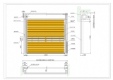 硬质快速卷帘门示意图